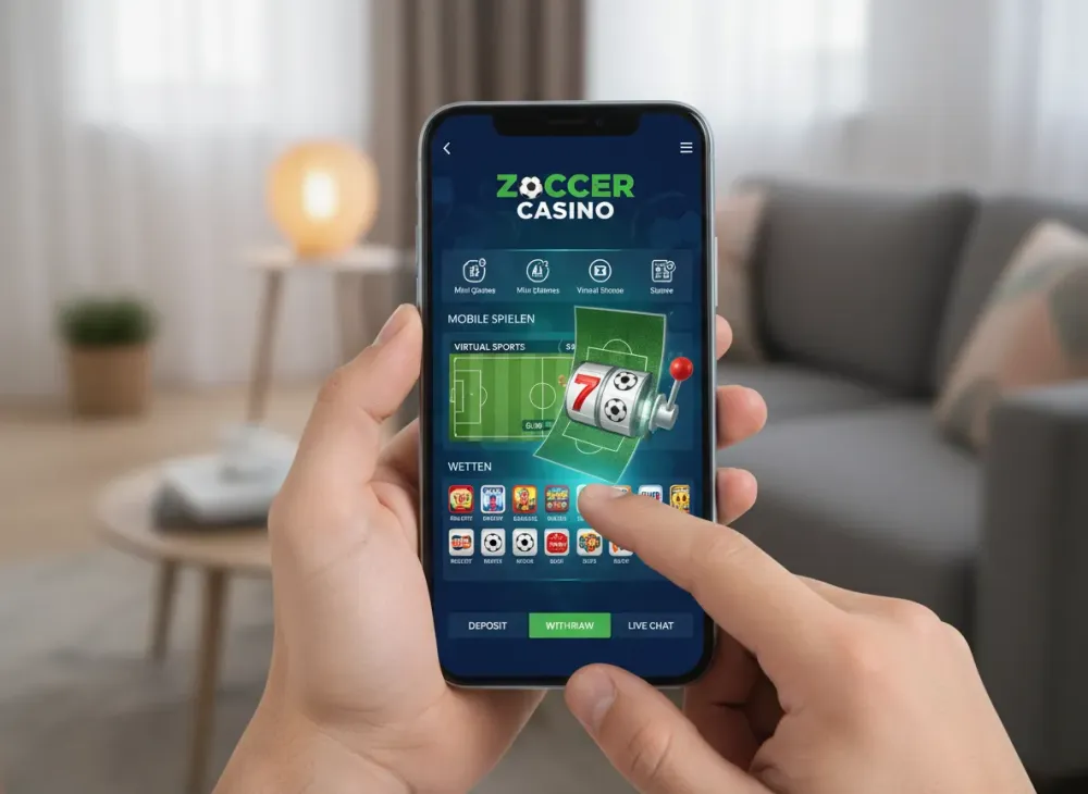 Zoccer casino app für mobiles Spielen und Wetten
